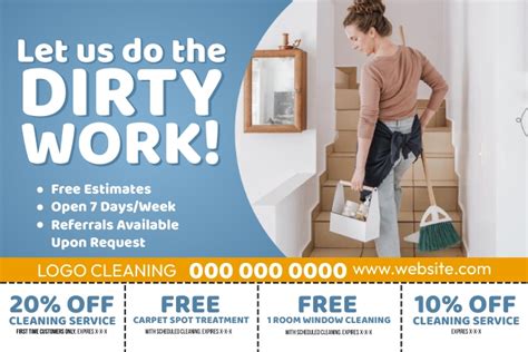 Cleaning Service Ads Template Postermywall