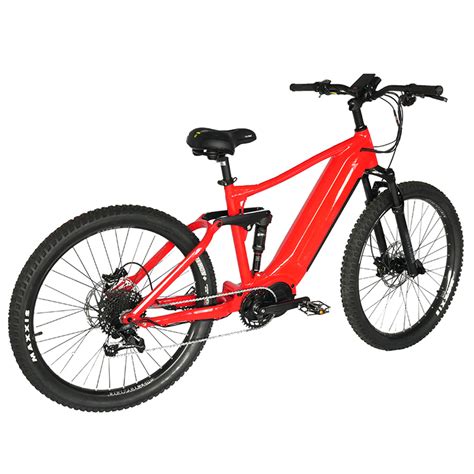 Inch Full Suspension Electric Mountain Bike Bafang M Mid