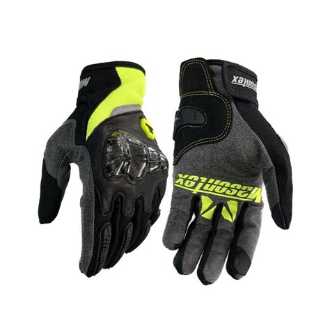 Guantes De Cuero Para Moto Masontex M Carbon