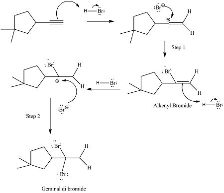 Draw The Organic Product Formed When The Given Alkyne Is Treated With