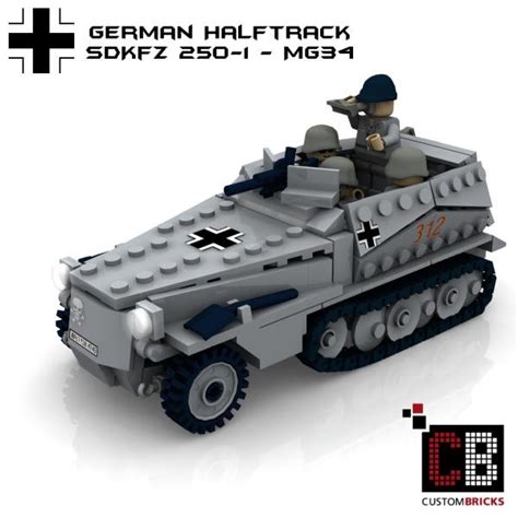 Custombricksde Lego Custom Ww2 Wwii Sdkfz 250 1 Sd Kfz Custombricks