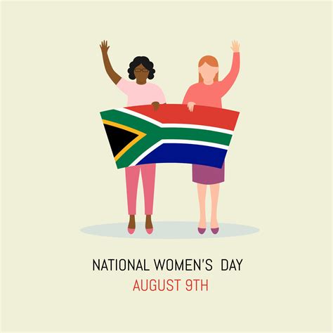 South Africa National Women Day On August 9th Vector Illustration