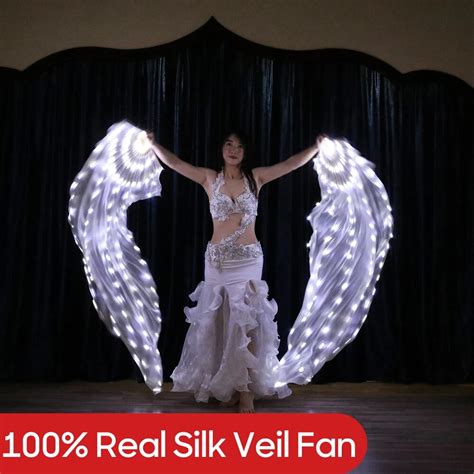 Ventilador Led De Velo De Seda Para Adultos Y Ni Os Accesorios De Danza