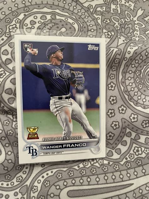 2022 Topps Update Wander Franco Rookie Cup Rc Us42 Tampa Bay Rays Ebay