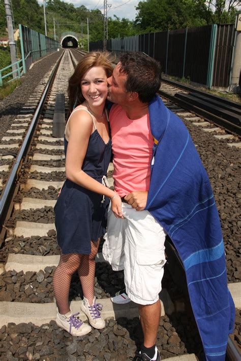 Alexis Crystal Gets Fucked By A Horny Dude On The Train Tracks Photos