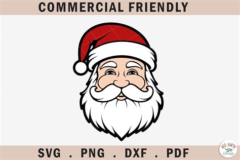 Christmas Santa Claus Layered SVG Santa Graphic By Redearth And