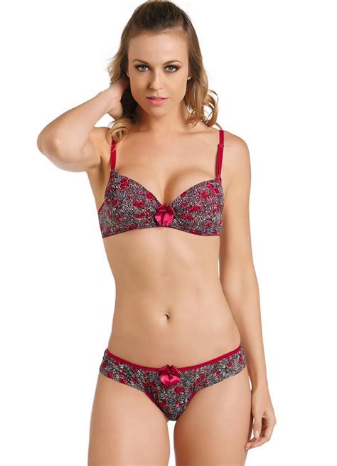 Conjunto Lingerie Vermelho Zebra Alma Dolce