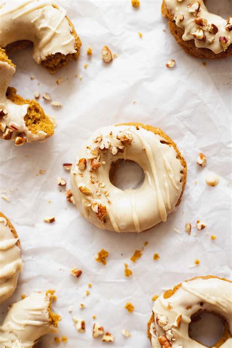 Baked Pumpkin Donuts With Maple Glaze Katiebird Bakes