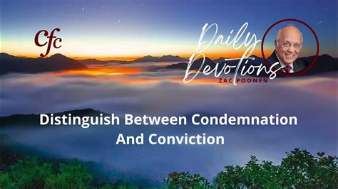 July 27 Daily Devotion Distinguish Between Condemnation And