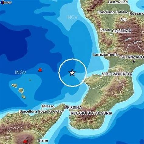 Terremoto Di Magnitudo Al Largo Del Tirreno Ilvizzarro