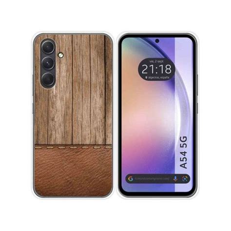 Funda Silicona Samsung Galaxy A54 5g Diseño Madera 09 Dibujos con