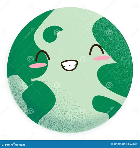 Dibujos Animados Del Planeta De La Tierra Feliz Ilustraci N Del Vector