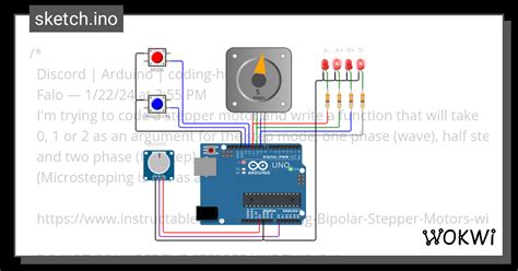 Stepper No Library Wokwi Esp32 Stm32 Arduino Simulator