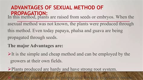 Sexual And Asexual Prop Advantages And Disadvantages Ppt