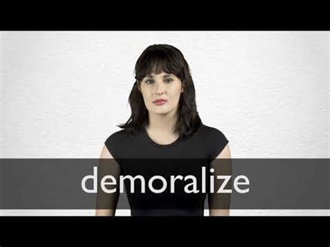 DEMORALIZE Synonyms | Collins English Thesaurus