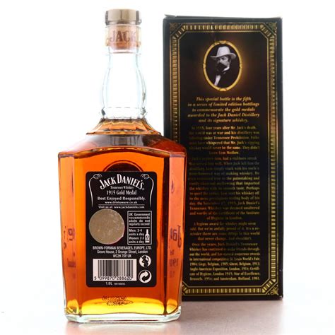 Jack Daniels 1915 Gold Medal 1 Litre Whisky Auctioneer