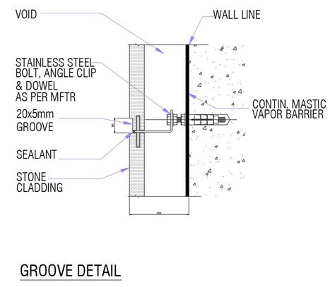 Groove Detail In AutoCAD 2D Drawing CAD File Dwg File Cadbull