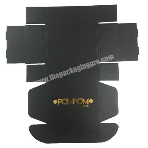 Customized Recycled Matte Black Printing Corrugated Paper Cardboard