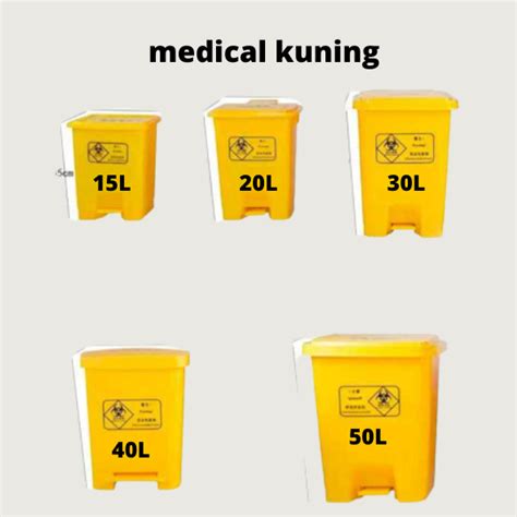 Jual Tempat Sampah Limbah Medis Injak Pedal Medical Waste 50 L Shopee