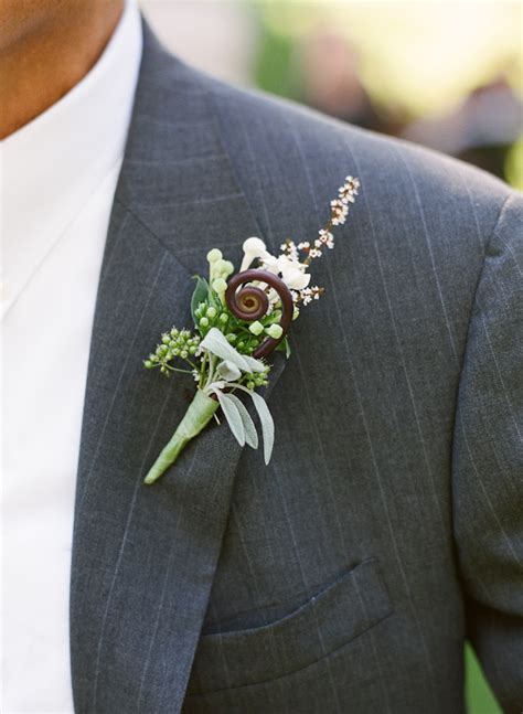White Flower Wedding Boutonniere Elizabeth Anne Designs The Wedding Blog