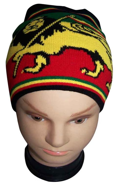 Reggae Rasta Beanies Winter Caps Lion Of Judah Uni Sex Style Free Usa Shipping Wca140