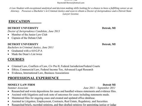 Resume Format For Law Students Resume Format Resume Format For Law