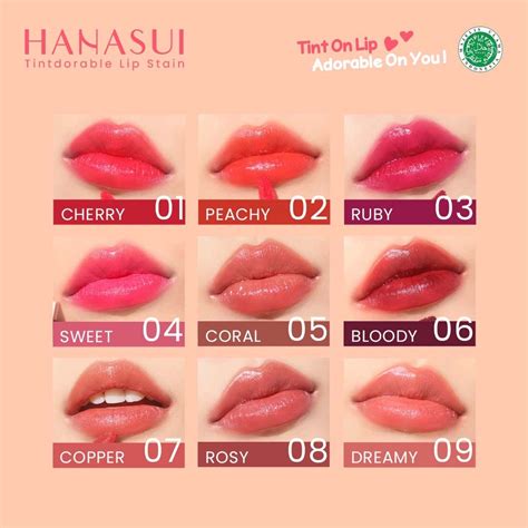 Jual Hanasui Lip Tint Tintdorable Lip Stain Shopee Indonesia