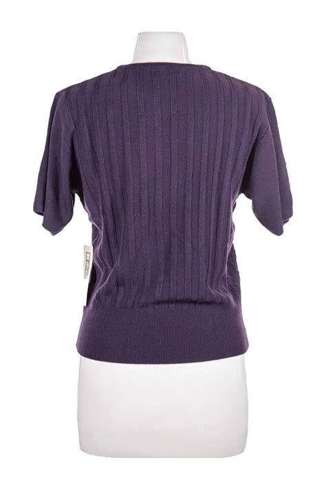 Dressbarn Women Tops T Shirts Lg Purple Acrylic Ebay