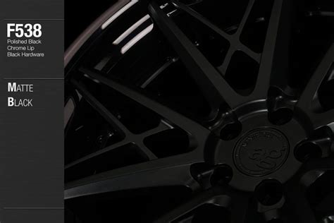 F538 Matte Black Polished Black Chrome Avant Garde Wheels 10 Avant Garde F538 From Our Forged