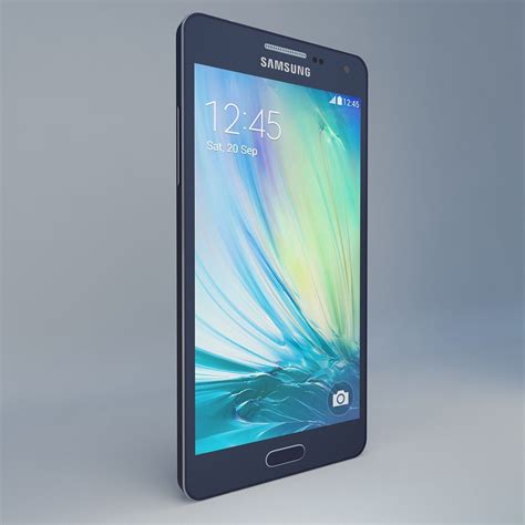 An Image Of A Samsung Smartphone On A Gray Background