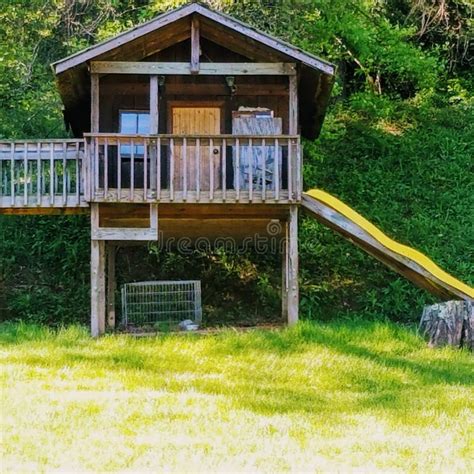 Outdoor Playhouse Stock Image Image Of Outdoor Clubhouse 91675275