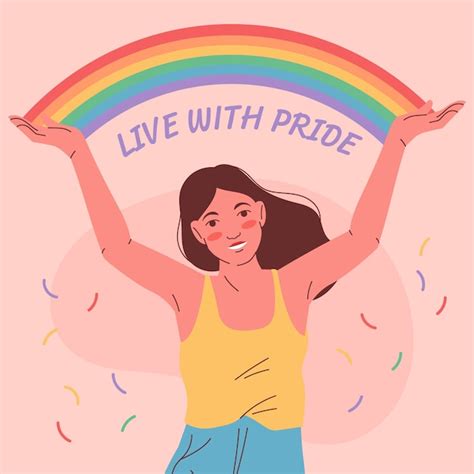 Premium Vector Flat Lgbt Pride Month Illustration