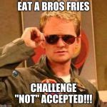 Barney Stinson Challenge Accepted Meme Generator Imgflip