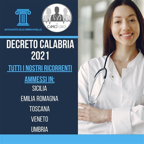 Vittoria Ricorso Medicina Generale Decreto Calabria Triennio 2020 23