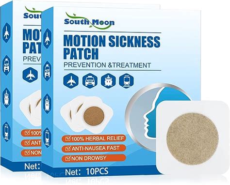 20pcs Natural Motion Sickness Patches Herbal Anti Nausea Vertigo Relief Ideal For Travel Sea