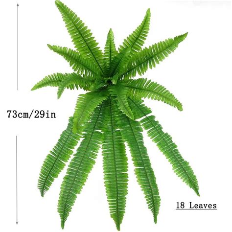 Uv Resistant Lifelike Artificial Boston Fern