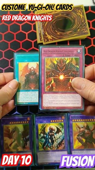 Fusion Monster Cards Custom Yu Gi Oh Archetype Red Dragon Knights Youtube