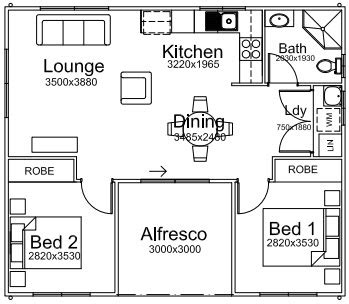 Two Bedroom Granny Flat The Gold Coast P J Cook Building