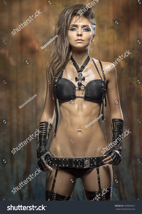 Beautiful Slim Woman Sexy Black Lingerie Stock Photo Shutterstock