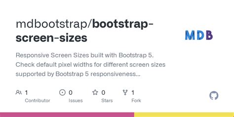 Github Mdbootstrapbootstrap Screen Sizes Responsive Screen Sizes