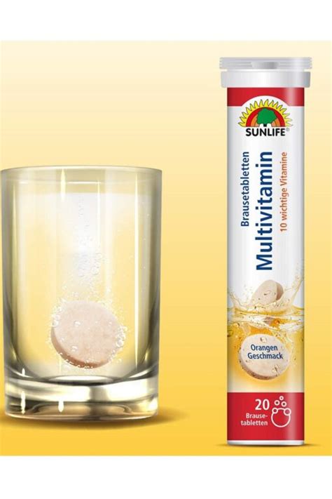 Sunlife Effervescent Tablets Multivitamin Orange Flavor