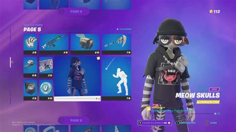 How To Get Meow Skulls Skin In Fortnite Battle Pass Rewards Page 5