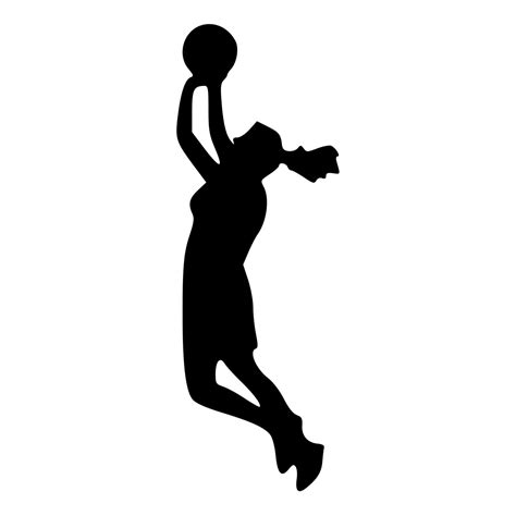 Girls Basketball Silhouette at GetDrawings | Free download