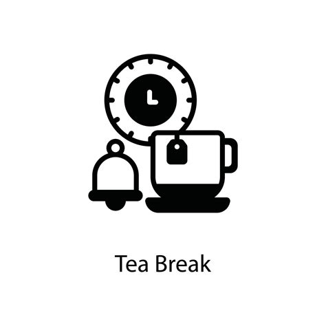 tea break vector outline business  finanace style icon eps