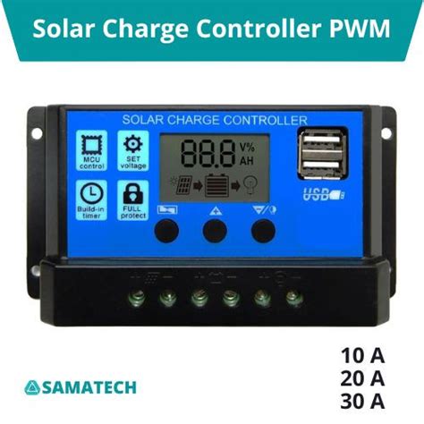 Jual Solar Charge Controller SCC PWM Pengisi Daya Surya 10A 20A 30A 12V ...