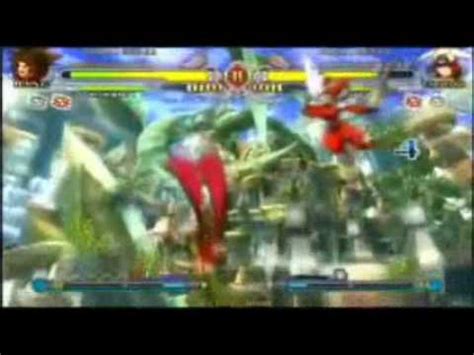 Blazblue Continuum Shift Bang Vs Tsubaki Youtube