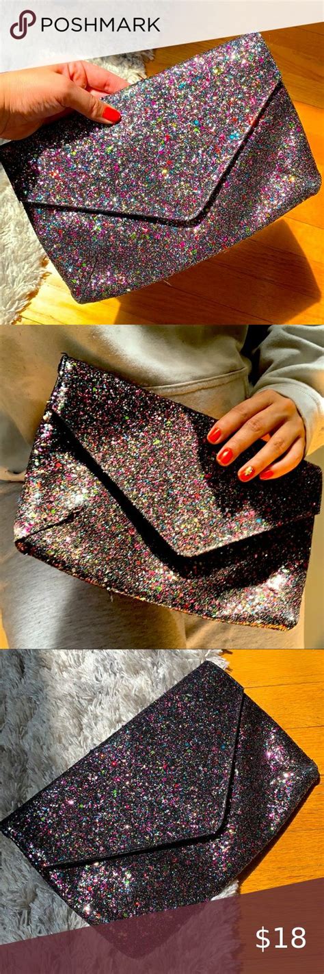 H M Glitter Envelope Clutch Bag Glitter Envelopes Envelope Clutch Bag