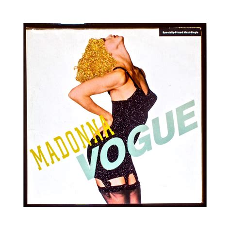 Glittered Vintage Madonna Vogue 12 Single - Etsy