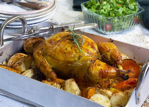 Pollo Asado Al Horno Con Patatas Y Boniato La Cocina De Frabisa La