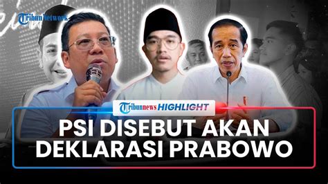 Kaesang PSI Disebut Akan Deklarasi Dukung Prabowo Pengganti Mentan